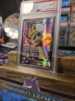 2016 Pokemon XY Fates Collide Alakazam EX FULL ART #117 PSA 8 NM-MT - Image 2