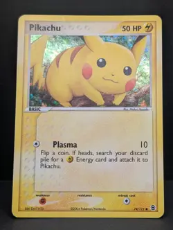 Pikachu 74/112 FireRed & LeafGreen Reverse Holo Ultra Rare Pokemon TCG LP - Image 3