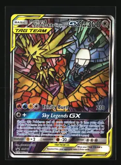 Pokemon MOLTRES & ZAPDOS & ARTICUNO GX SM210 Tag Team (SM Promo) NM/Near Mint - Image 1