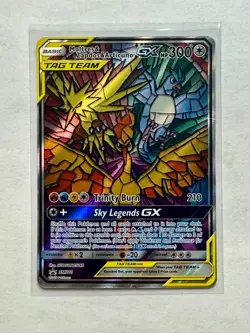 Pokemon Moltres & Zapdos & Articuno GX Hidden Fates Black Star Promo SM210 - Image 1