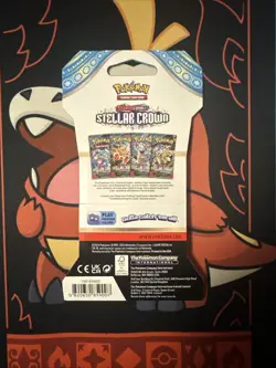 Pokemon TCG Sleeved SCARLET & VIOLET Stellar Crown Booster Pack - New/Sealed - Image 2