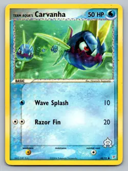 Pokemon TCG Team Magma vs Team Aqua Team Aqua's Carvanha - 48/95 - Image 1