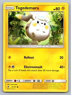 Pokemon TCG SM - Burning Shadows Togedemaru 47/147 - Image 1
