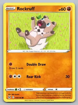 Pokemon TCG SWSH11: Lost Origin Rockruff 109/196 - Image 1