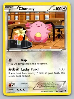Pokemon TCG Phantom Forces Chansey #80 - Image 1