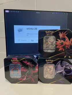 Pokemon TCG Crown Zenith Tins Complete Set of 3 (Moltres Zapdos Articuno) - Image 1