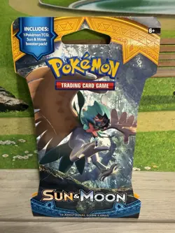 Pokemon Sun & Moon Base Set Booster Pack - 1 Sleeved Booster 820650801945 - Image 1