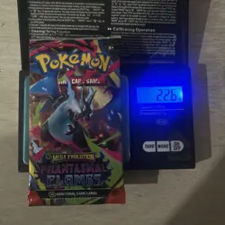 22.6g! EXTREMELY HEAVY Pokemon Phantasmal Flames - Factory Sealed Booster Pack - Image 1
