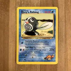 Pokemon TCG Misty's Poliwag Gym Heroes 87/132 Regular Unlimited Common LP - Image 1