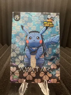 Avatar (Pikachu) #E9 - Silver Holo Box Hit Electric Pikachu Cosplay - Pokemon - Image 1