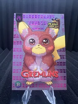 Gremlins (Pikachu) #E3 - Purple Holo Box Hit Electric Pikachu Cosplay - Pokemon - Image 1