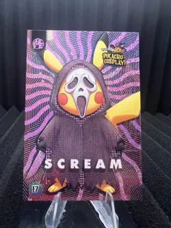 Scream (Pikachu) #E7 - Pink Holo Box Hit Electric Pikachu Cosplay - Pokemon - Image 1