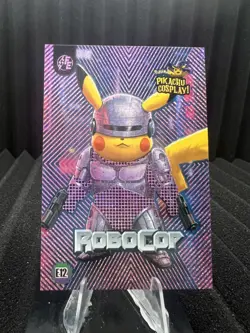 Robocop (Pikachu) #E12 - Pink Holo Box Hit Electric Pikachu Cosplay - Pokemon - Image 1