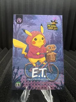 E.T. (Pikachu) #E15 - Pink Holo Box Hit Electric Pikachu Cosplay - Pokemon - Image 1