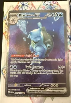 Pokemon Scarlet & Violet 151 TCG Blastoise EX 200/165 Sir Special Illustration - Image 1