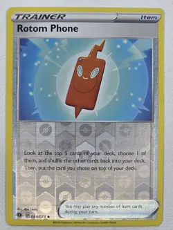 Rotom Phone - 64/73 - Champion's Path - POKEMON REVERSE HOLO - Image 1