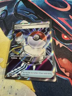 Switch Full Art Trainer #123 Pokemon Phantasmal Flames NM - Image 2