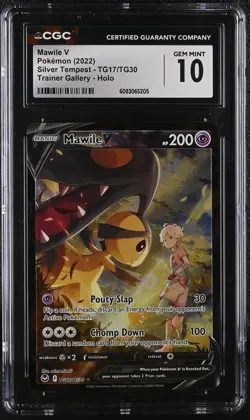 MAWILE V Silver Tempest Trainer Gallery Holo #TG17 CGC 10 Pokemon - Image 1