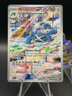 Pokemon TCG Metagross 178/162 Temporal Forces Holo Card Illustration Rare - Image 1