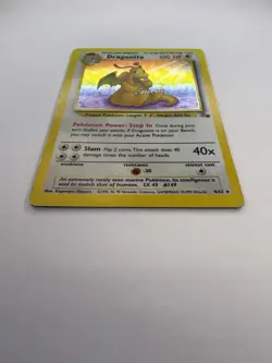 Pokemon TCG Dragonite Holo Rare Card 4/62 Fossil 1999 - Image 2