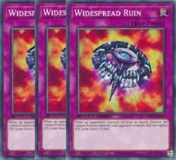 Yugioh - Widespread Ruin x 3 - 1st Edition - NM - Free Holographic Card - Image 1