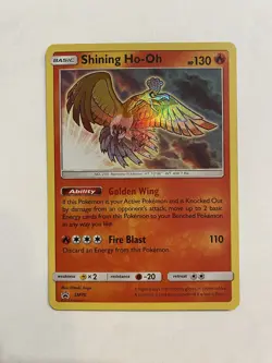 Pokemon TCG: Shining Ho-Oh Sm70 SUN & MOON ~ Promo Card Textured Holo - Image 1