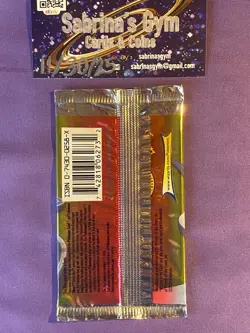 Empty 1st Edition Typhlosion artwork Neo Genesis Set Pokemon Card Opened Pack - Image 2