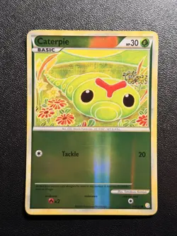 CATERPIE HeartGold & SoulSilver POKEMON Reverse Holo 2010 Trading Card 57/123 NM - Image 1