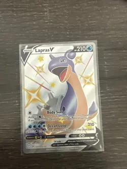 Pokemon TCG Lapras v Shining Fates Holo Card SV110/SV122 Near Mint Condition - Image 1
