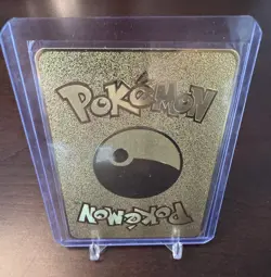 ✨Fan Art ✨Gold Pikachu EX XY124 Black Star Promo 2016 Holo Pokemon Card NM - Image 2
