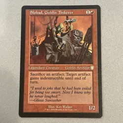 SLOBAD, GOBLIN TINKERER mtg NM-M The Brothers War Commander 1 Rare Retro Frame - Image 1