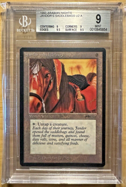 Magic The Gathering ~ Jandor’s Saddlebags ~ BGS 9 QUAD++ MINT ~ Arabian Nights - Image 1