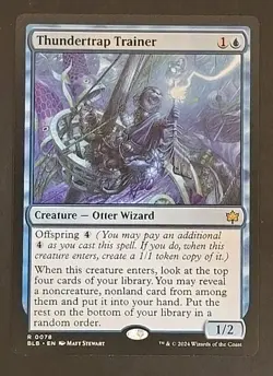 Thundertrap Trainer Bloomburrow MTG Regular Lightly Played - Image 1