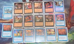 MTG Portal Three Kingdoms English Set - Blue & Black Commons (17 Near Mint) - Image 1
