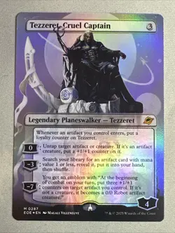 MTG / Tezzeret, Cruel Captain / EOE / #287 / FOIL (Borderless) / Mythic / NM - Image 1