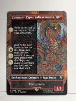 MTG - Summon: Esper Valigarmanda - R - FIC - Borderless - 198 - Image 1