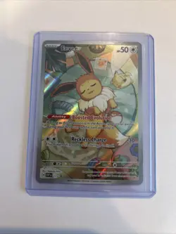 Pokemon TCG Eevee 173 Holo Promo Card Prismatic Evolutions Near/Mint Condition - Image 1