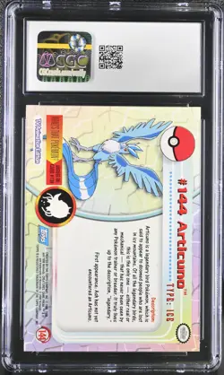 CGC 10 GEM MINT Articuno 2000 Series 3 Topps 144 Pokemon Card - Image 2