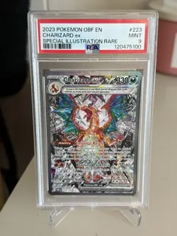 Pokemon TCG Scarlet & Violet Obsidian Flames Charizard EX 223/197 PSA 9 - Image 1