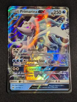 Pokemon Primarina GX 42/149 Ultra Rare SM Base Set NM - Image 1