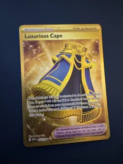 Pokemon TCG Luxurious Cape 265/182 - SV04: Paradox Rift Gold Hyper Rare NM - Image 1