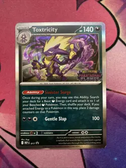 Toxtricity 017 Phantasmal Flames Stamp Build & Battle Deck Promo Pokemon MEP EN - Image 1