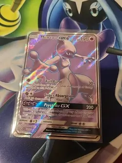 Mewtwo GX 72/73 Shining Legends Full Art Holo Pokemon TCG - NM/M - Image 1