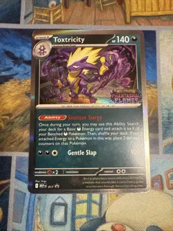 Pokemon Toxtricity 017 Phantasmal Flames Prerelease Stamped Staff Promo Holo - Image 1