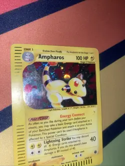 Pokemon Ampharos Holo Rare E-Reader 2/165 Expedition Base Set - Image 2