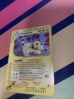 Pokemon Ampharos Holo Rare E-Reader 2/165 Expedition Base Set - Image 3