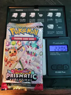 VERY HEAVY! GOD PACKUUU 22.05g Prismatic Evolutions Pokemon TCG Booster (SEALED) - Image 1