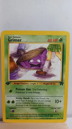 Grimer 1st Edition [MP] - Pokemon TCG Team Rocket 57/82 [Common] - Image 1