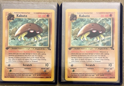 2x First Edition Kabuto Fossil Set 50/62 - Pokemon - Image 1