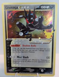 Pokemon Greninja Gold Star Promo SWSH144 Celebrations 25th Anniversary NM - Image 1